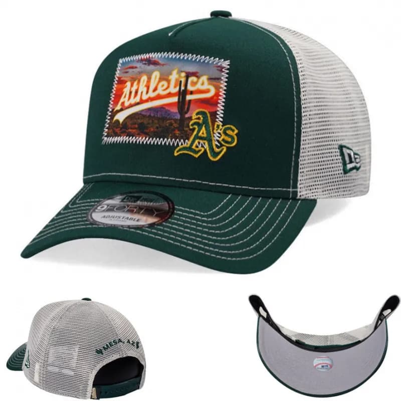 New Era × MLB 9FORTY Trucker Cap Oakland Athletics Patch