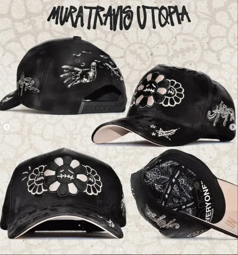 Broken Planet Snapback Cap Quilted Cross Embellished — D35