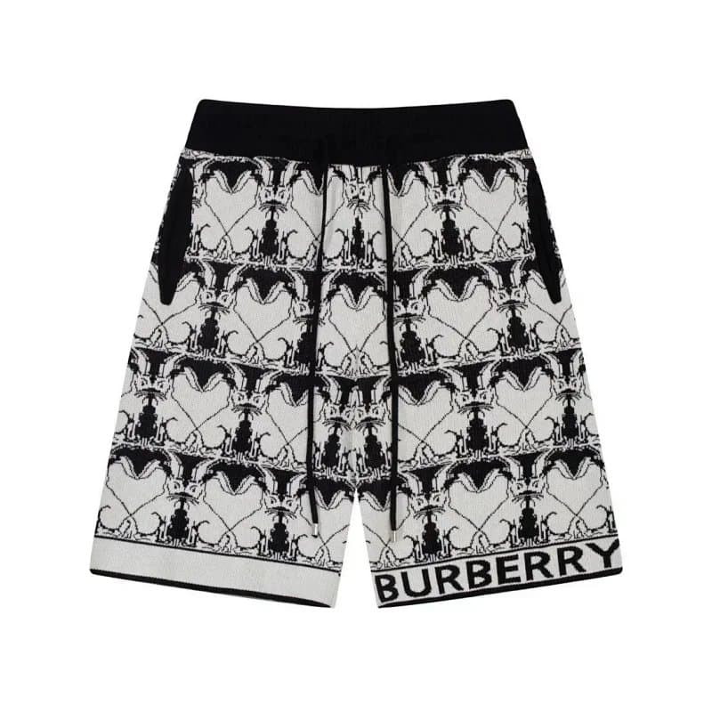 Prada Triangle Logo Shorts Beige with Black Triangle Patch — A12