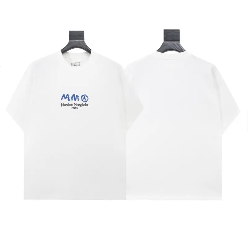 Maison Margiela Logo T-Shirt MM6 Blue Logo