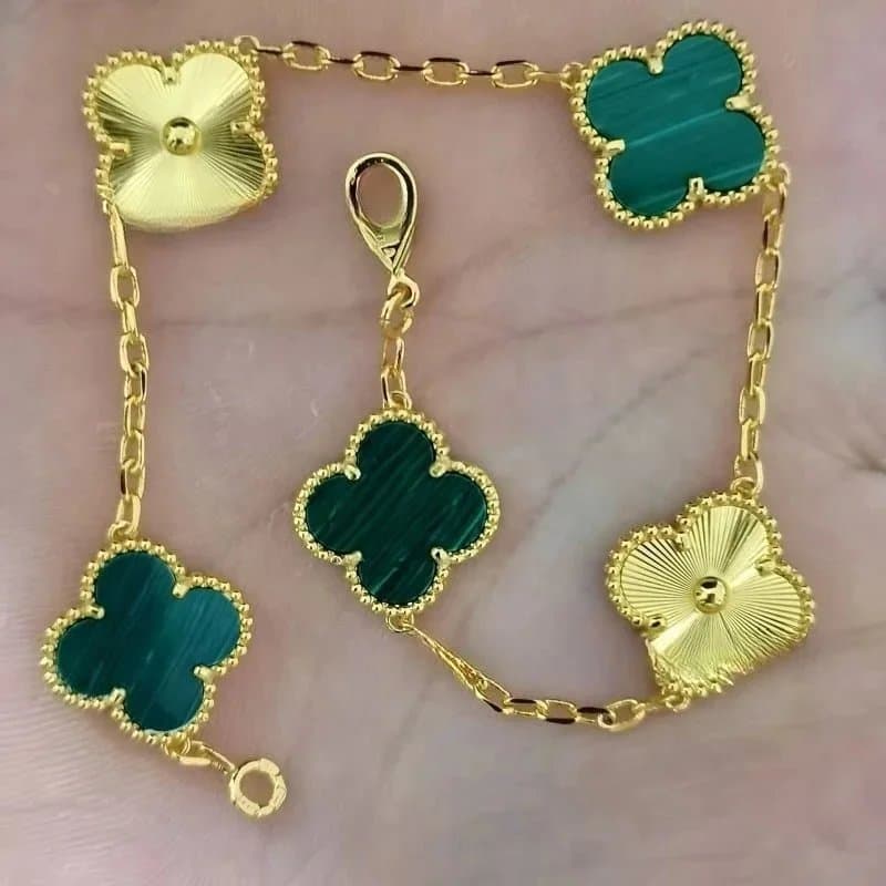 Van Cleef & Arpels Alhambra Bracelet Malachite and Gold