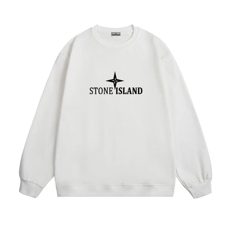 Stone Island Crewneck Sweatshirt Compass Patch — S24