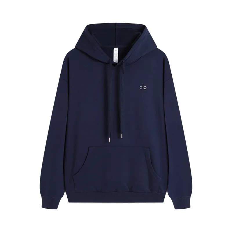 Acne Studios Crewneck Sweatshirt Minimal Logo — 藏青H002连帽带绳