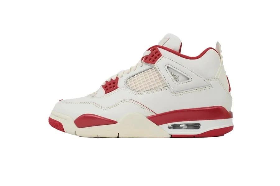 Air Jordan 4 White Cement — 35-47.5 (Message Remarks Size) · 白红色