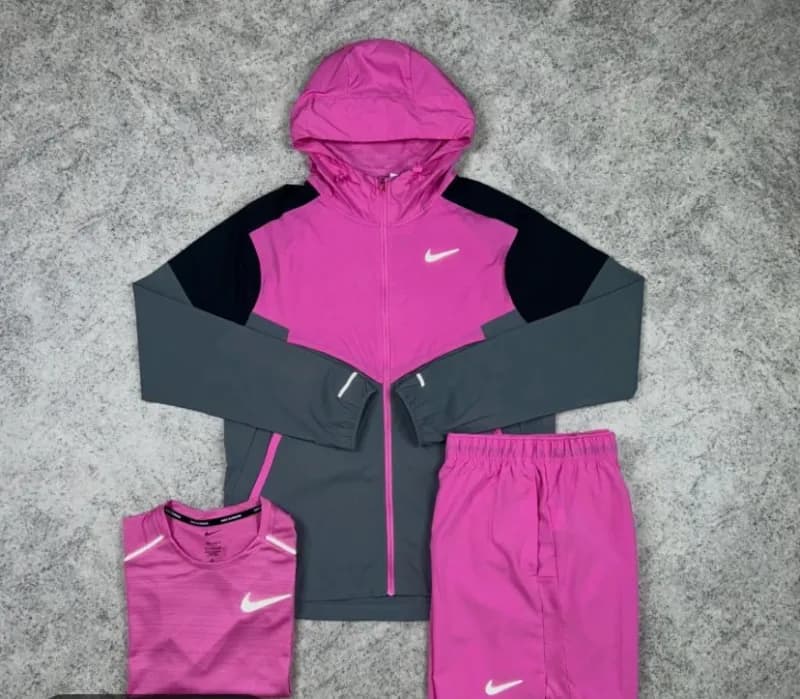 Nike Sport Shorts Vibrant Pink — 粉红色三件套【分两个包裹发货】