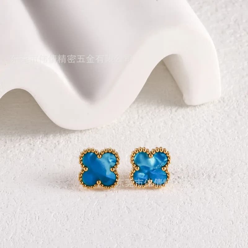 Van Cleef & Arpels Alhambra Earrings Four-Leaf Clover