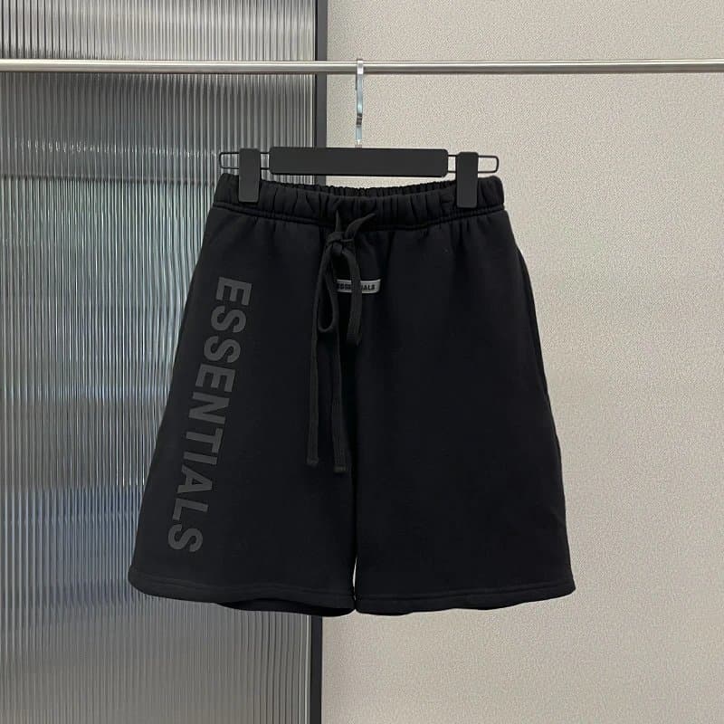 Fear of God Essentials Logo Shorts Black