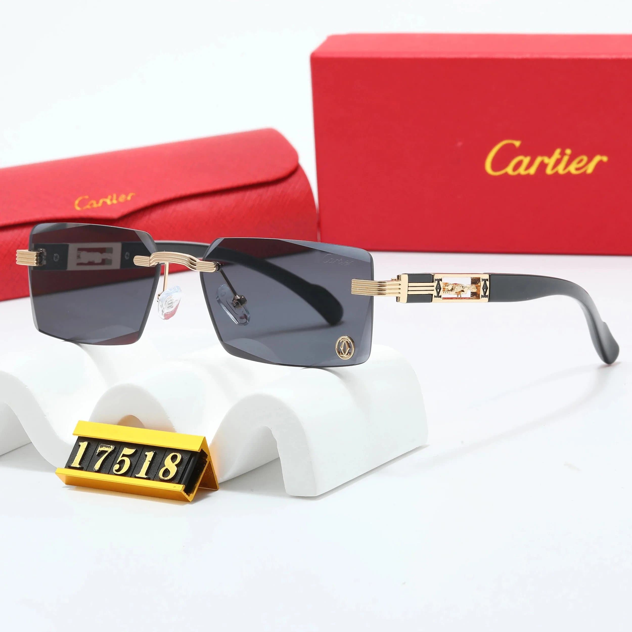 Cartier Sunglasses Rimless Square