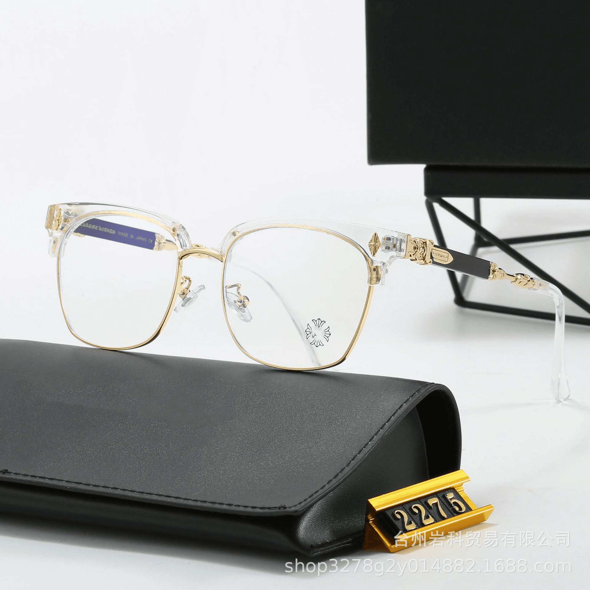 Chrome Hearts Optical Frame Clear Acetate with Silver Hardware — 37