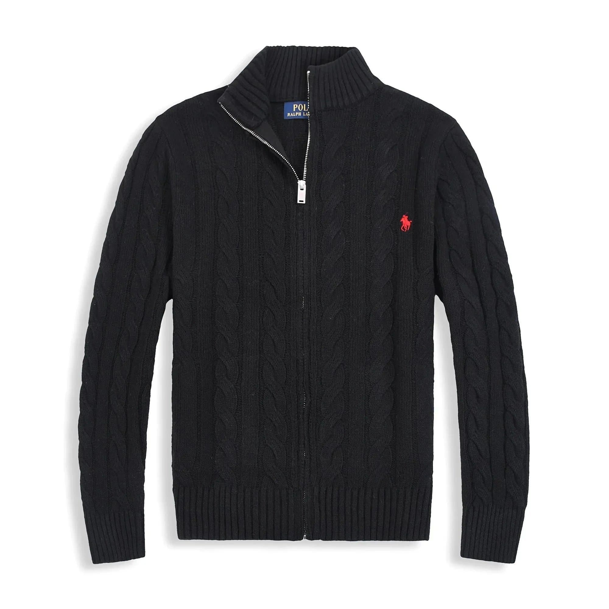 Polo Ralph Lauren Cable Knit Zip-Up Sweater Classic Fit
