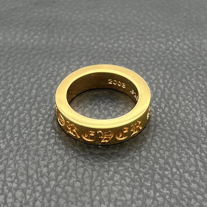Chrome Hearts Ring Engraved Logo Band