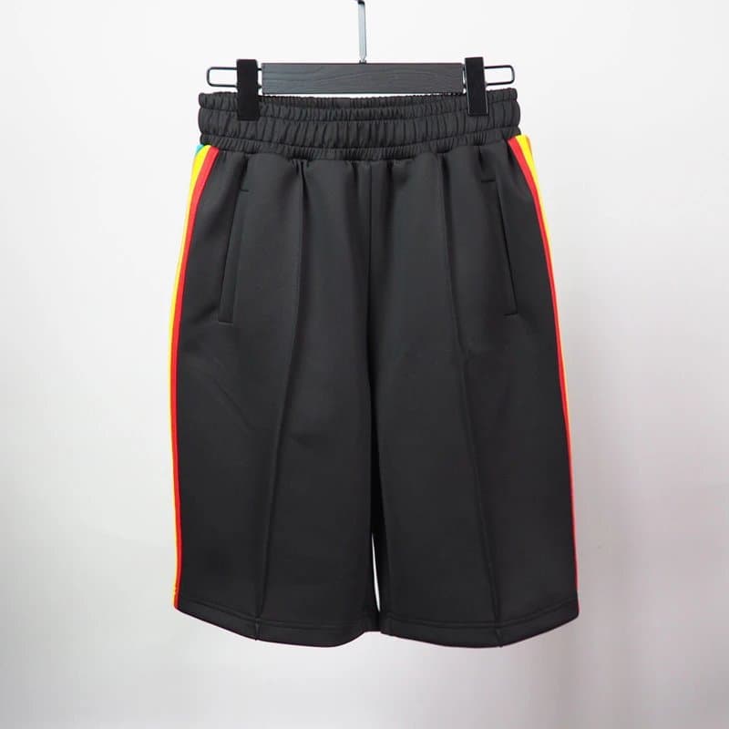 Rhude Logo Shorts White Logo — 4507 黑色