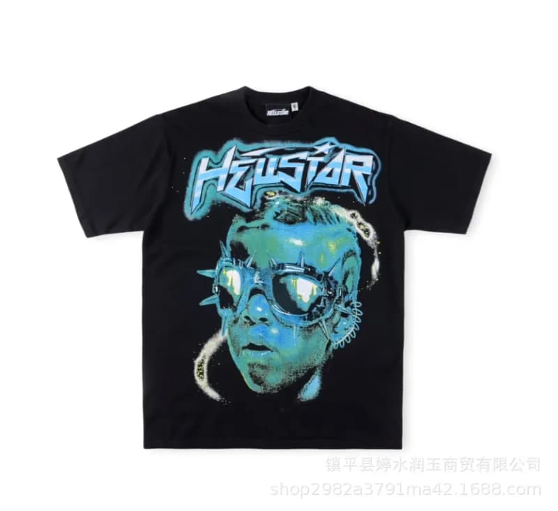 Hellstar Graphic Tee Alien Face Print — 18