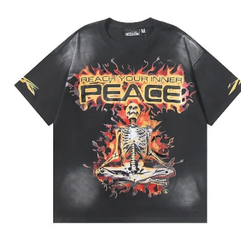 Hellstar Graphic Tee Alien Attack — 【280克优质】款式六六（黑色）