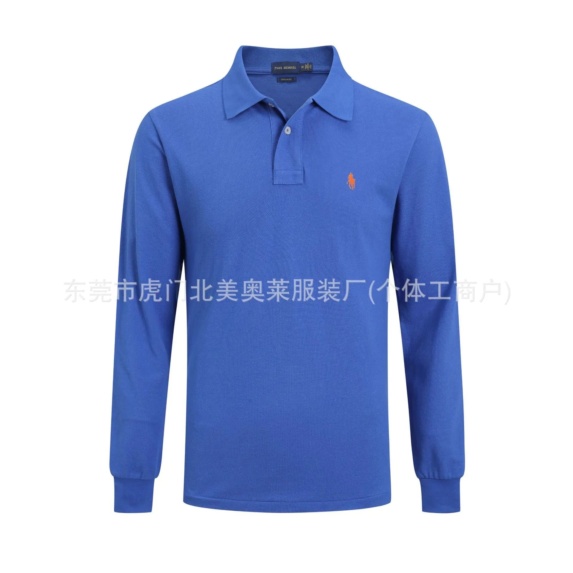 Polo Ralph Lauren Long Sleeve Polo Classic Fit — 彩蓝