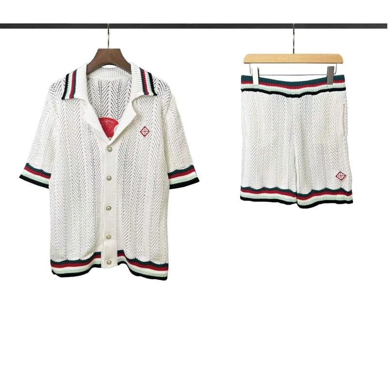 C.P. Company Knit Set Wave Pattern — 日落刺绣白