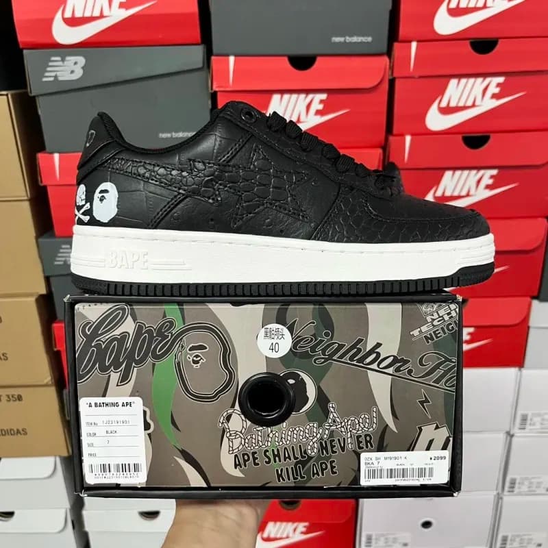 Bape Sta Camouflage Star — 黑骷髅头1J23-191-901