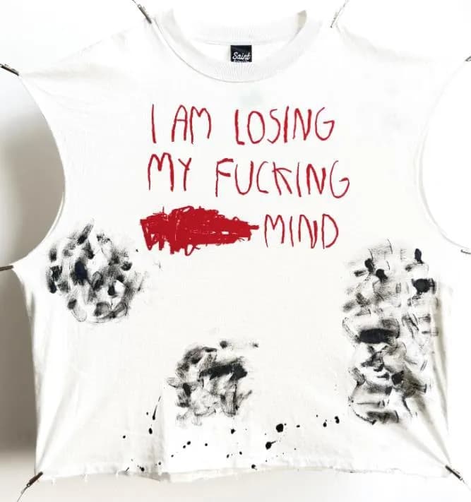 Philipp Plein Cropped Tank Top Skeleton Weightlifter Embroidery — W-15