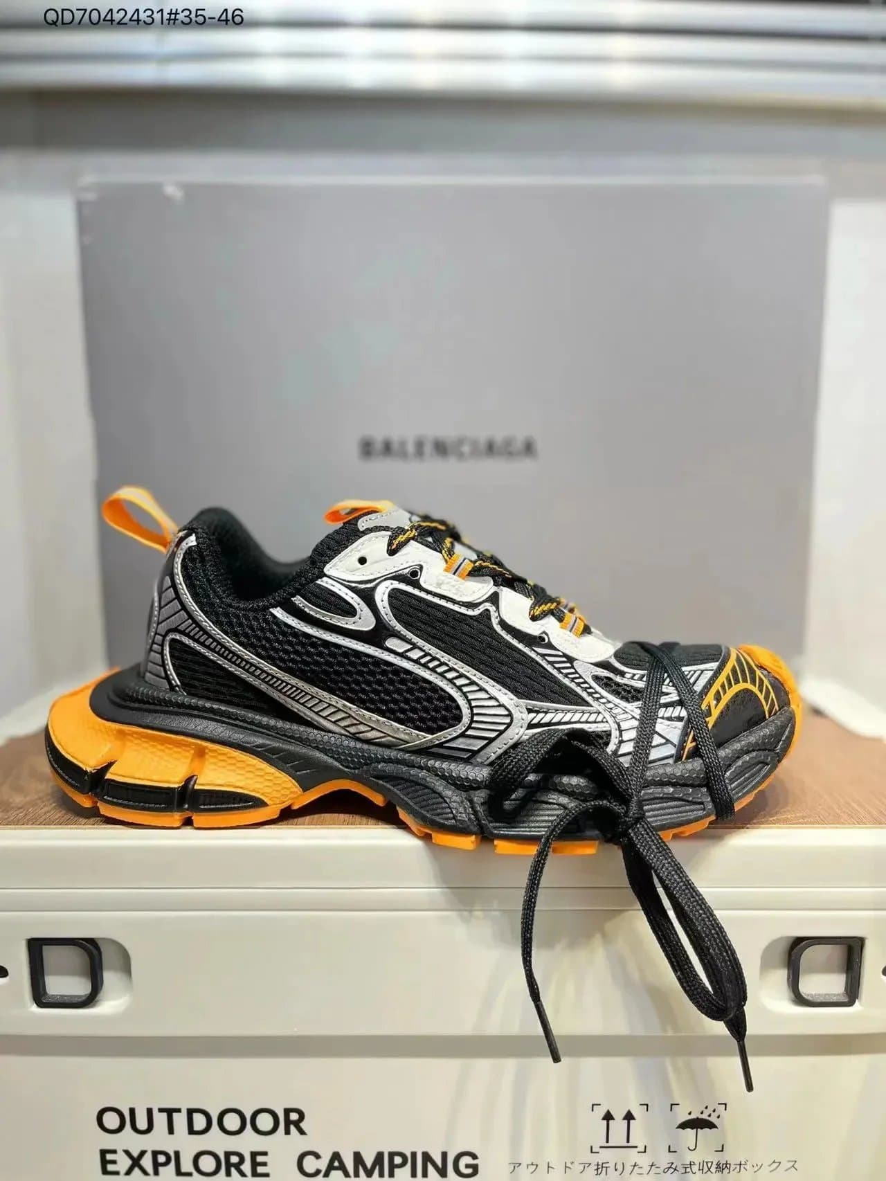 Balenciaga Triple S Black Silver — 1