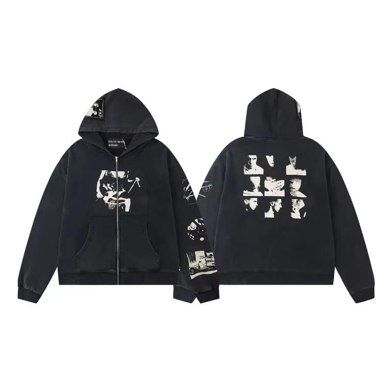 Represent Zip-Up Hoodie Graphic Print
