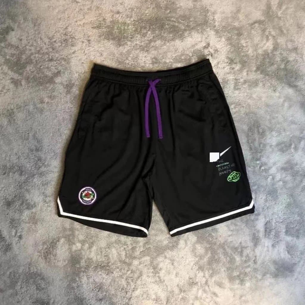 Jordan Basketball Shorts IDRAN Patch — 黑色环保地球短裤（侧边拉链））