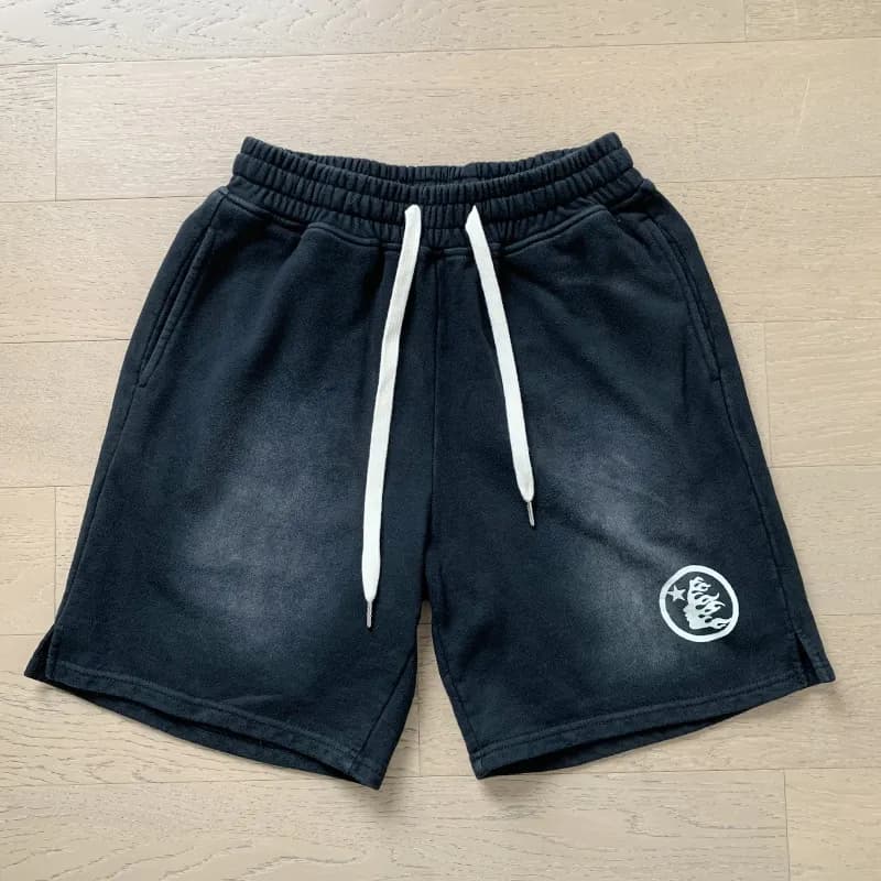 Sp5der Flame Shorts Gradient Flame Print — 705