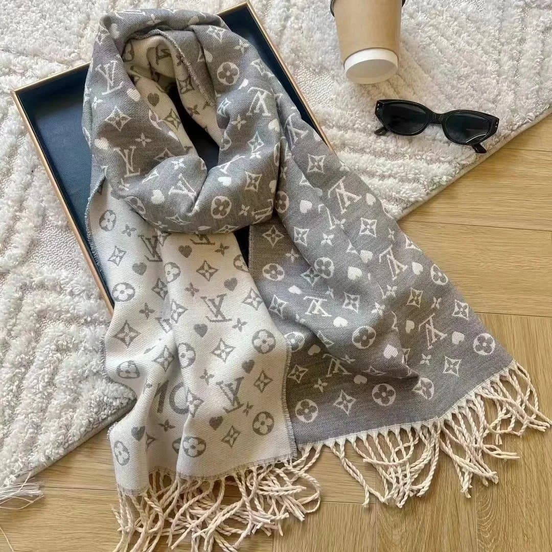 Louis Vuitton Monogram Shawl LV Hearts & Skulls