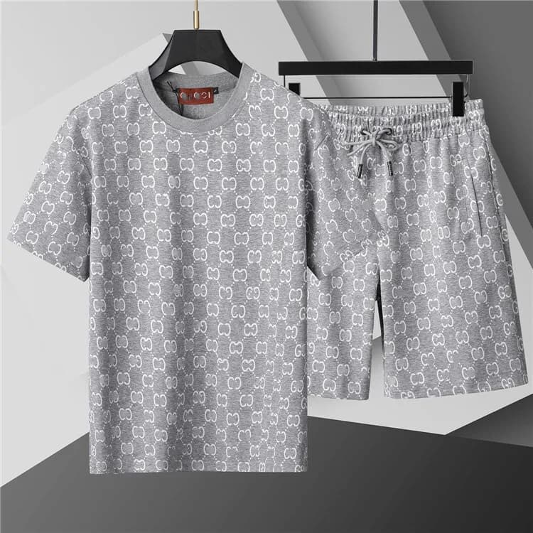 Versace Logo-Print Set Monogram Jacquard — 95195灰色