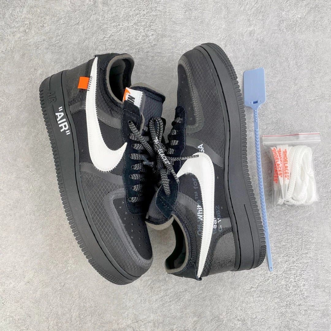 Nike × Off-White Air Force 1 Low The Ten Volt — OW白黑 AO4606-001