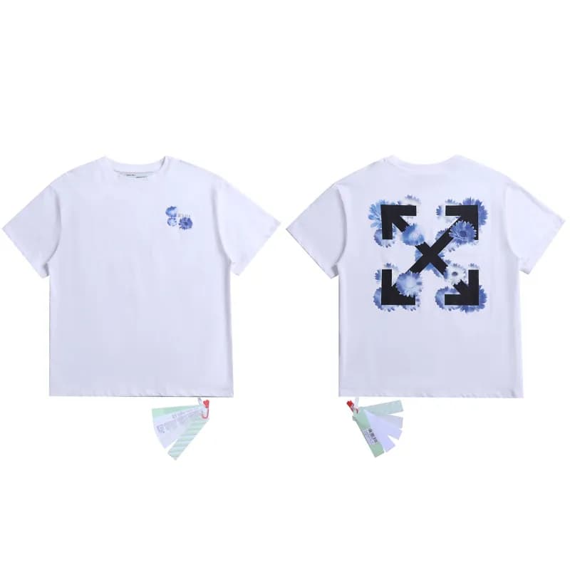 Off-White Arrow Logo T-Shirt Ice Blue Arrow — 2120 white