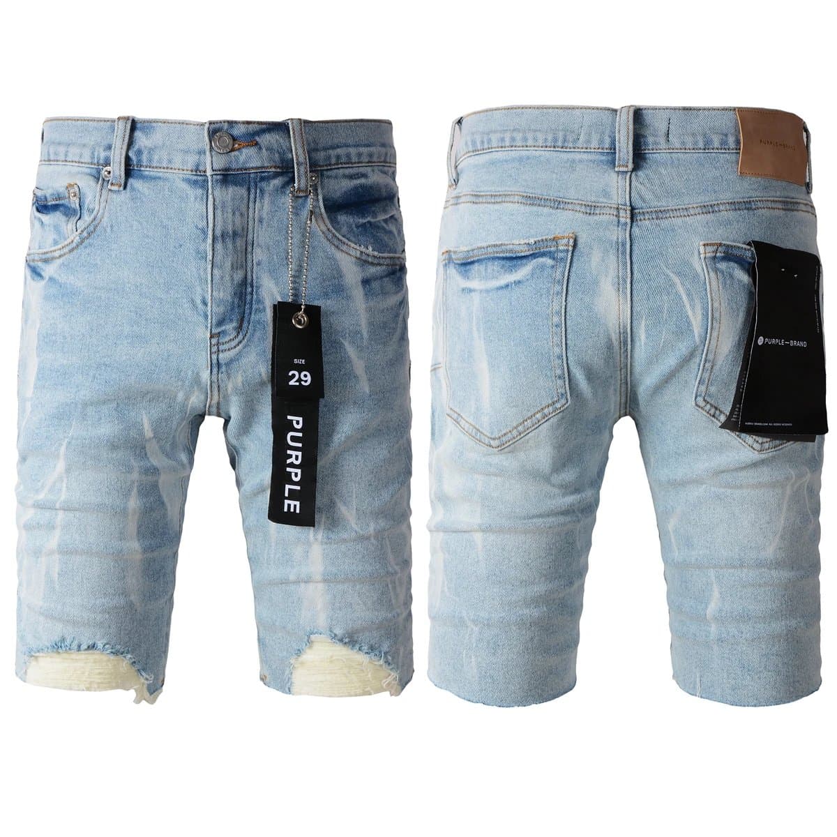 Levi's Denim Shorts Distressed Light Wash