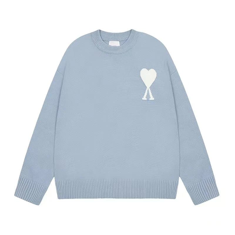 AMI Paris Cardigan Red Heart Logo — AI-37