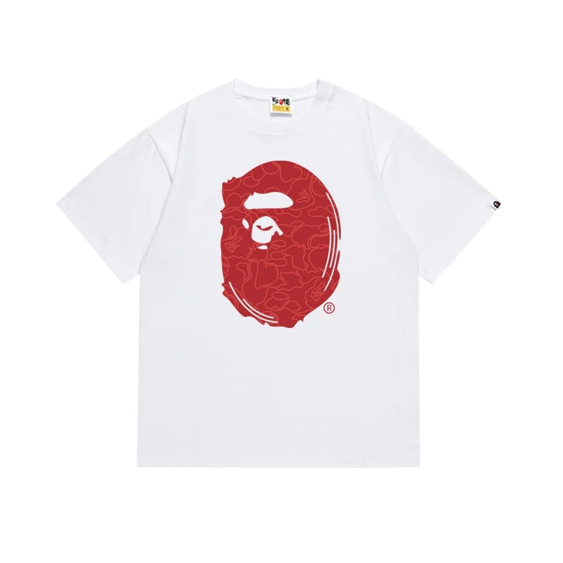 BAPE Ape Head Tee Cigar Ape — 173白红