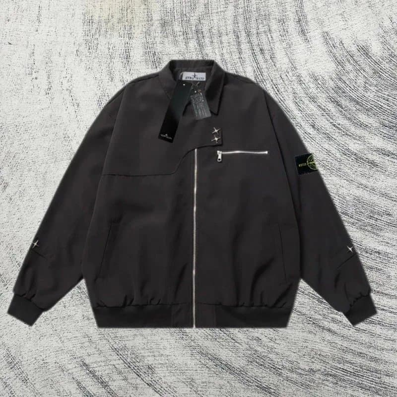 Stone Island Zip-Up Jacket Compass Patch