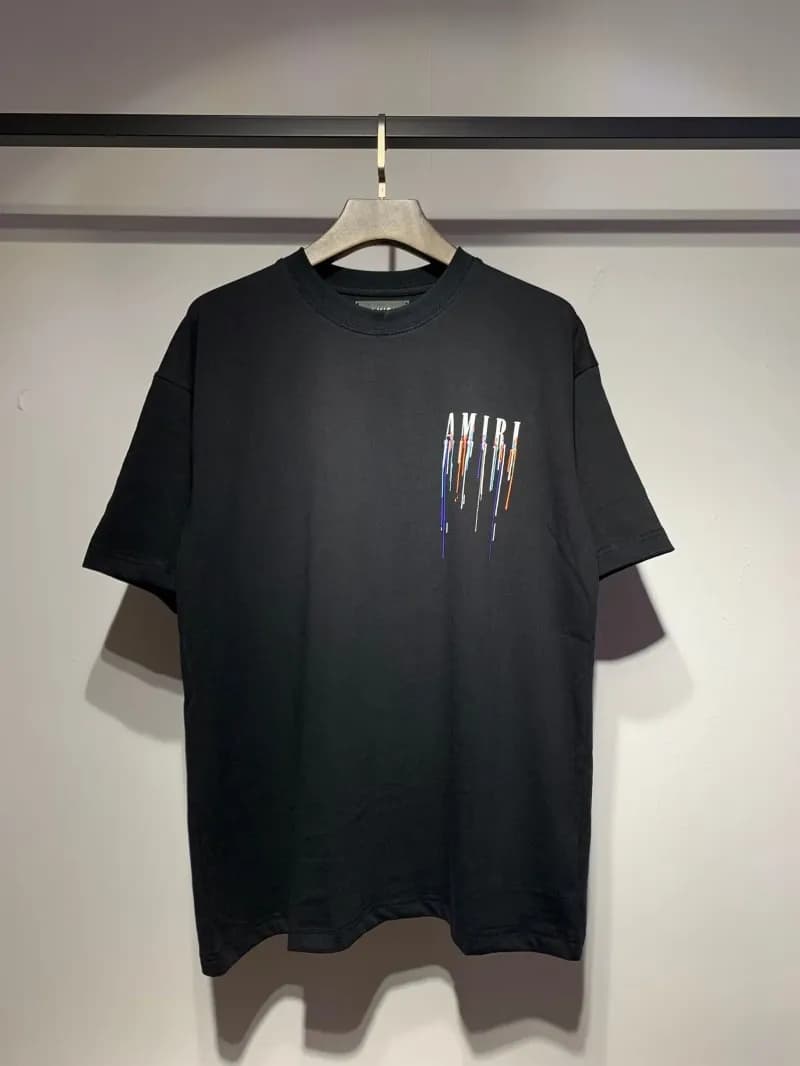 Amiri Graphic Tee Dripping Logo