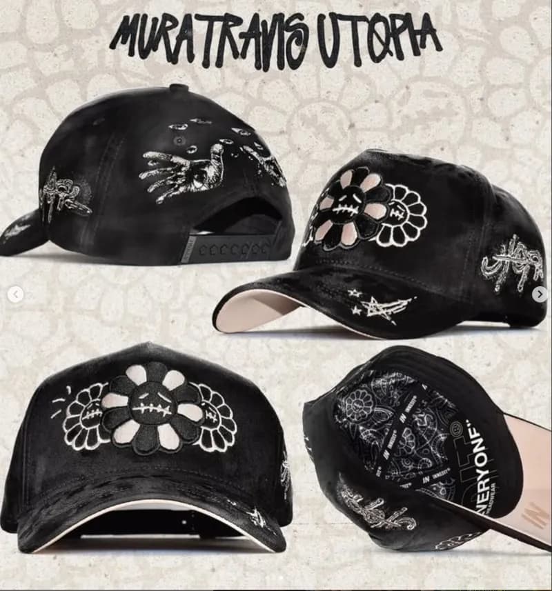 KAWS Baseball Cap Flower Embroidery
