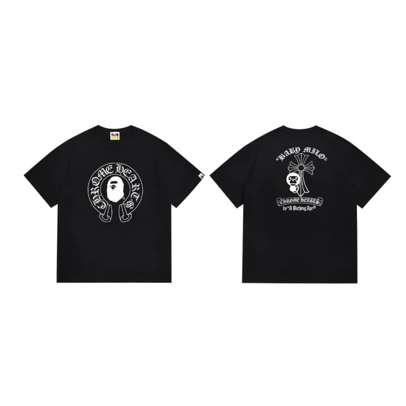 BAPE Graphic T-Shirt Ape Shall Never Kill Ape — 066黑色