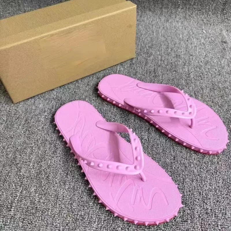 Christian Louboutin Spiky Flip-Flop Studded