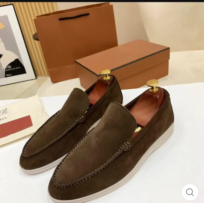 Gucci Loafer Suede Moc-Toe