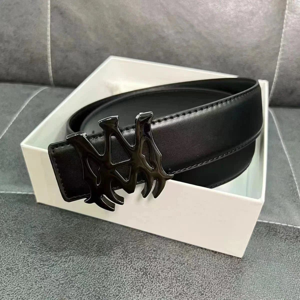 Balenciaga Logo Belt Black