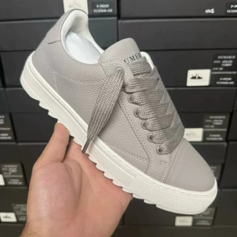 Numeris Atelier Sneaker Contrast Toe — 灰荔纹皮