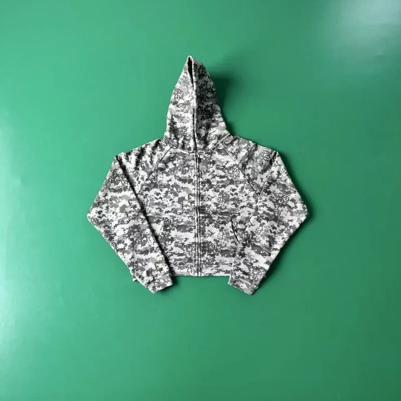 Windbreaker Jacket Logo Tape — 深迷彩/卫衣