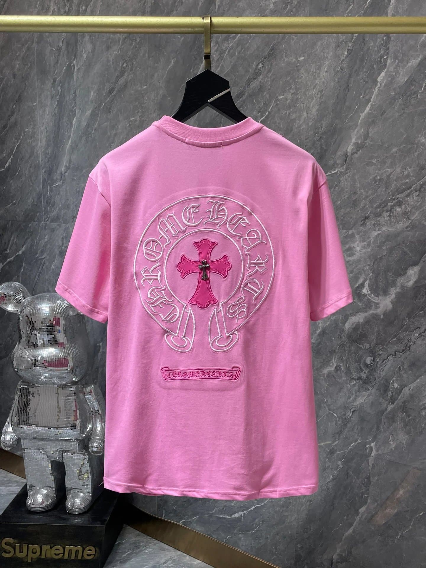 Chrome Hearts Cross Logo Tee Embroidered Cross