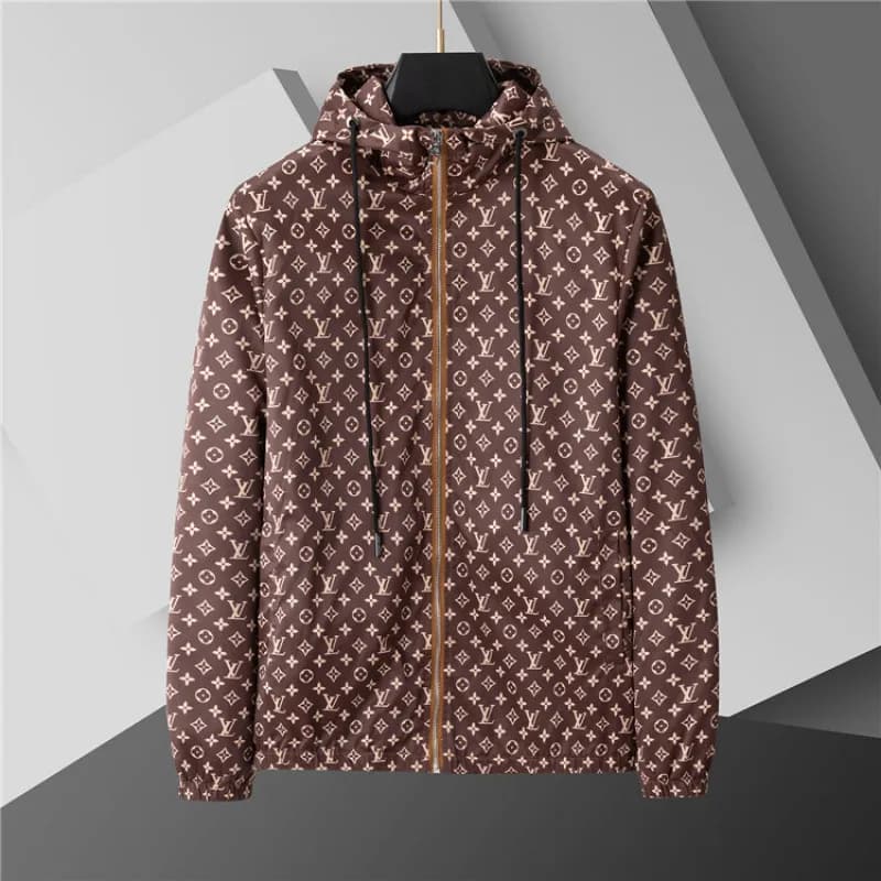 Louis Vuitton Monogram Hooded Jacket Brown Monogram