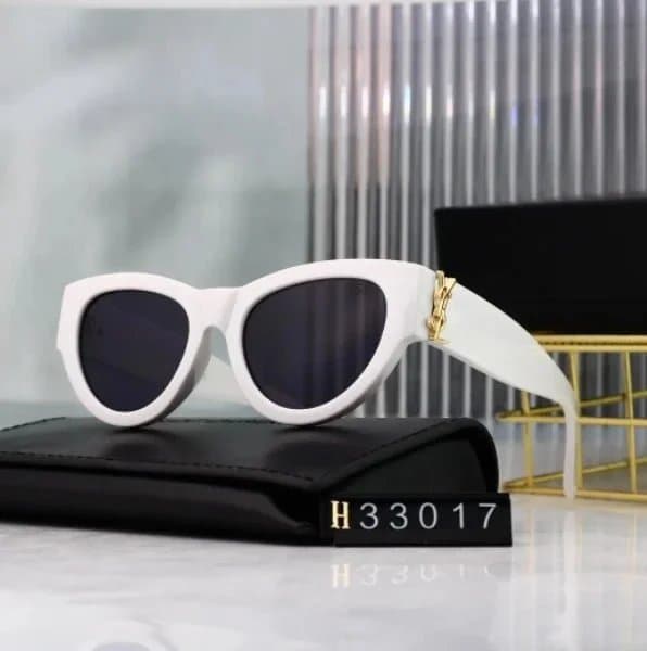 Saint Laurent SL 330 White Frame with Gold Hardware