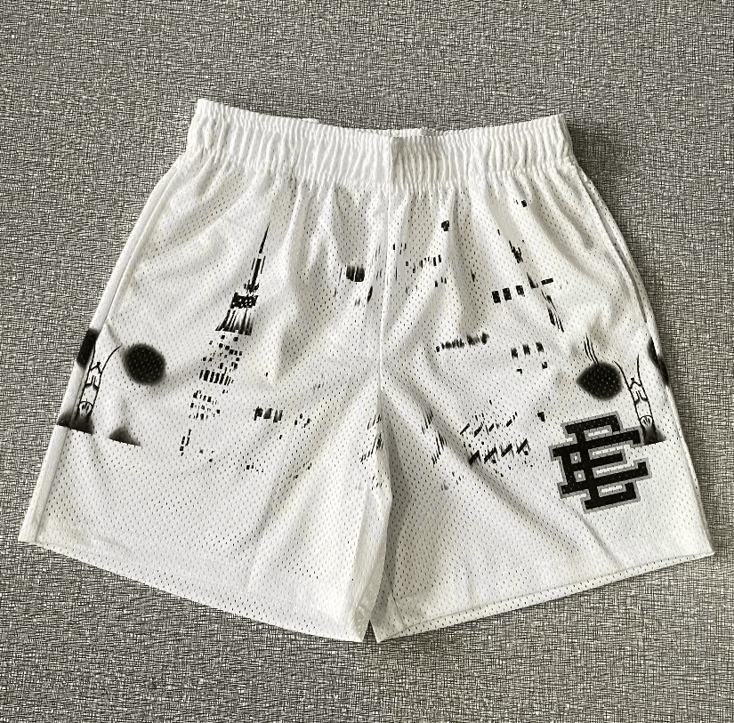 Fear of God Essentials Mesh Shorts Red Logo — 8