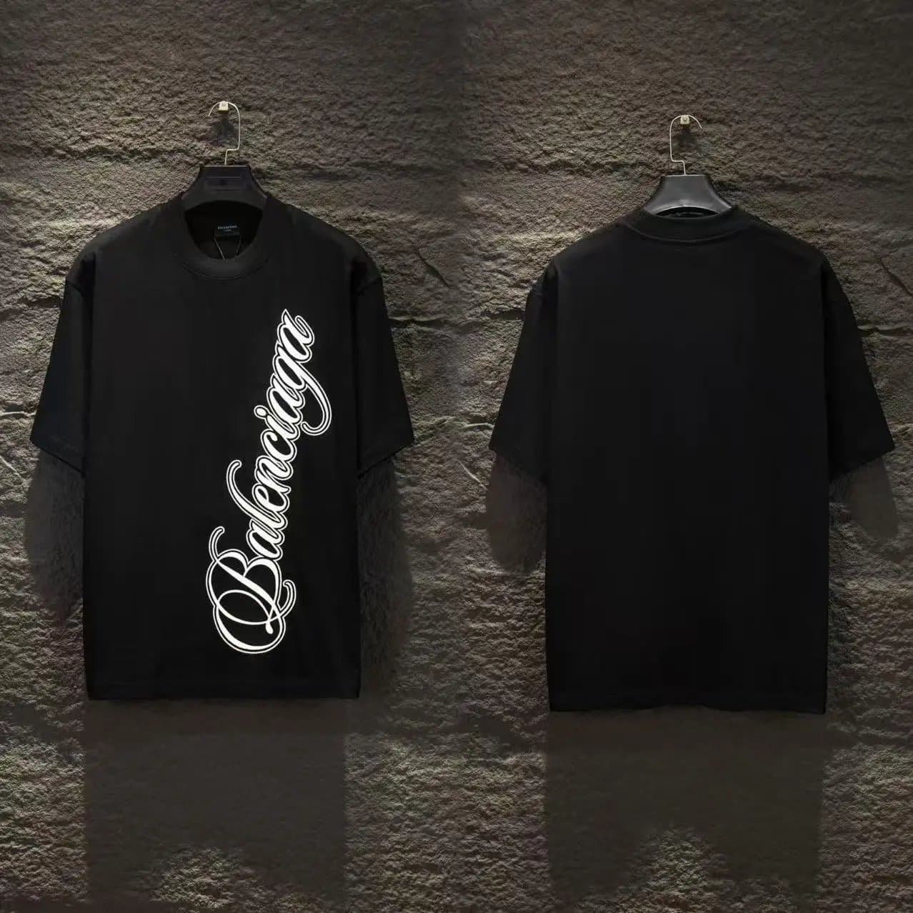 Balenciaga Logo T-Shirt Script Logo