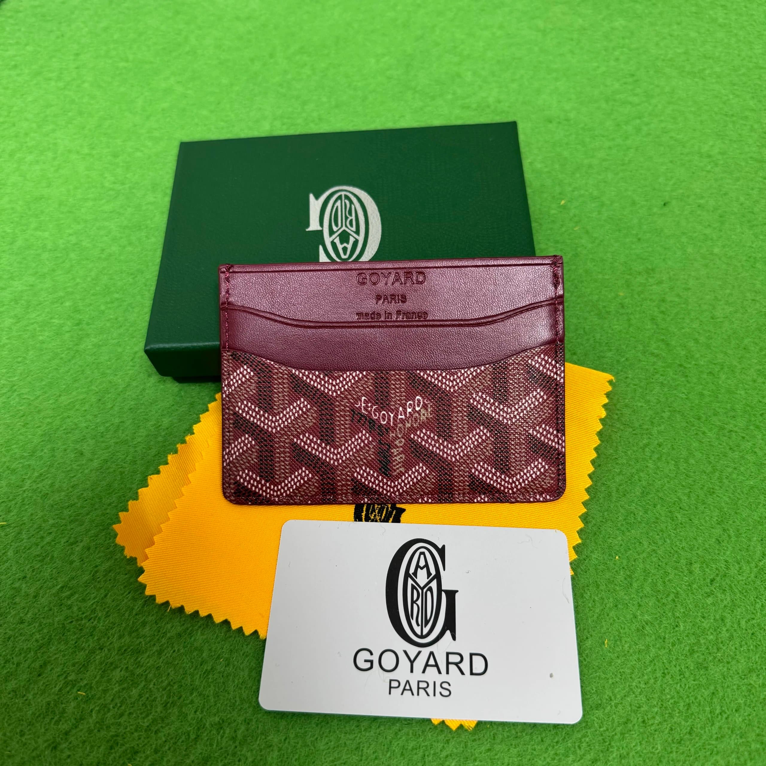 Goyard Card Holder Goyardine Canvas