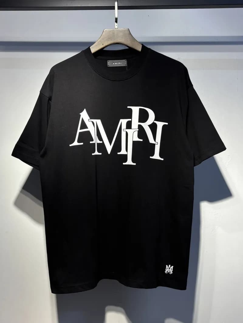 Amiri Short-Sleeve Shirt Distressed Plaid — 700 black
