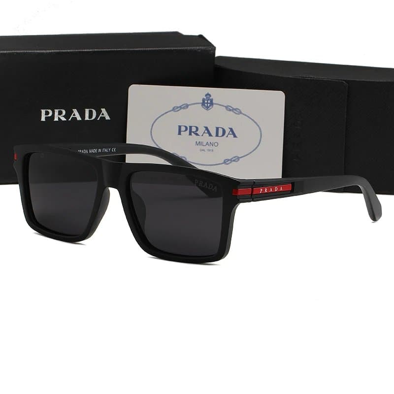 Prada Rimless Sunglasses Geometric Frame — 51000